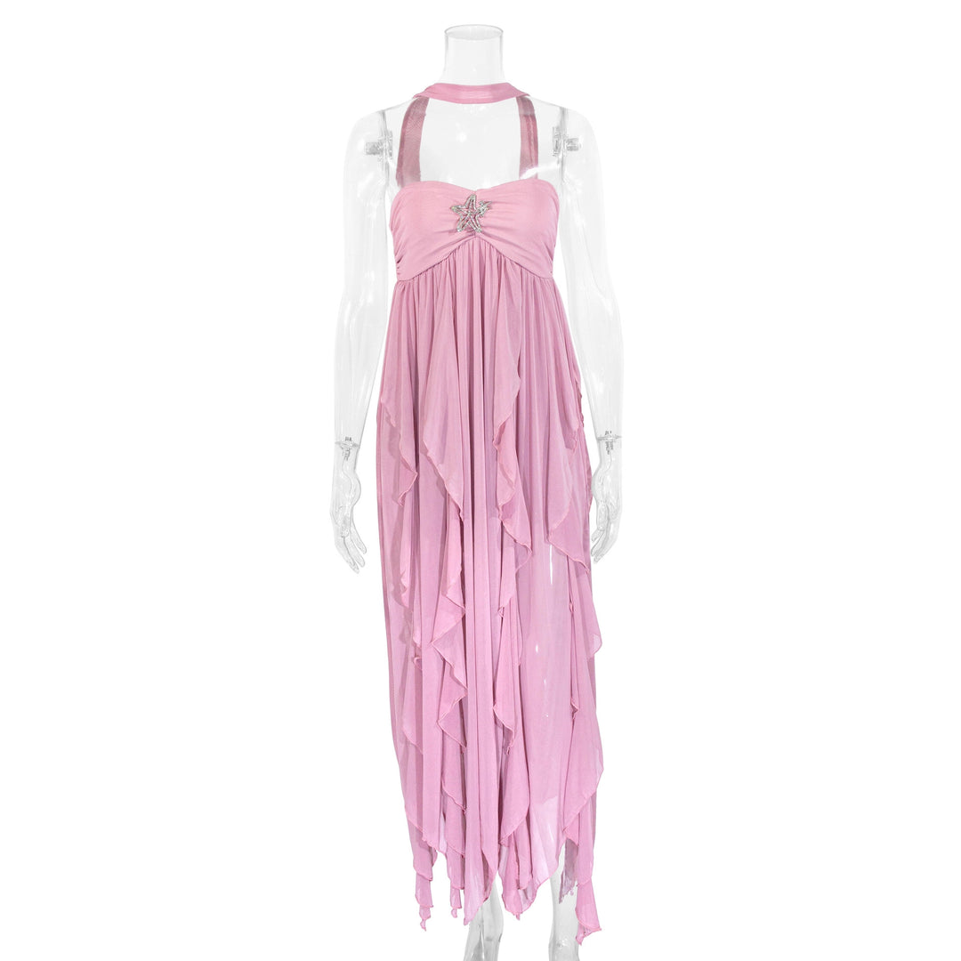 Damen Maxi-Kleid im Vintage-Stil Drune