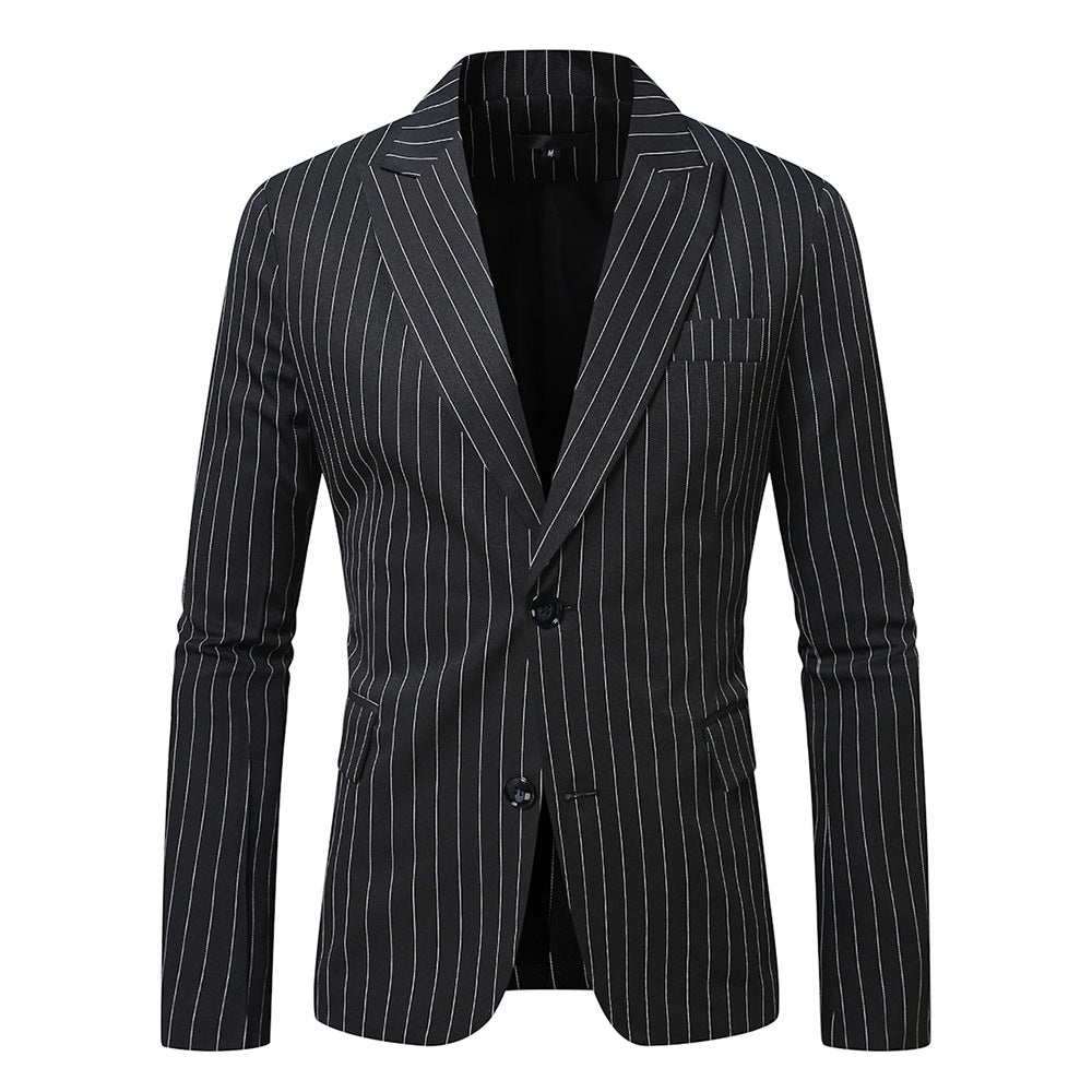 Herren Maßgeschneiderter Nadelstreifen Blazer Drune