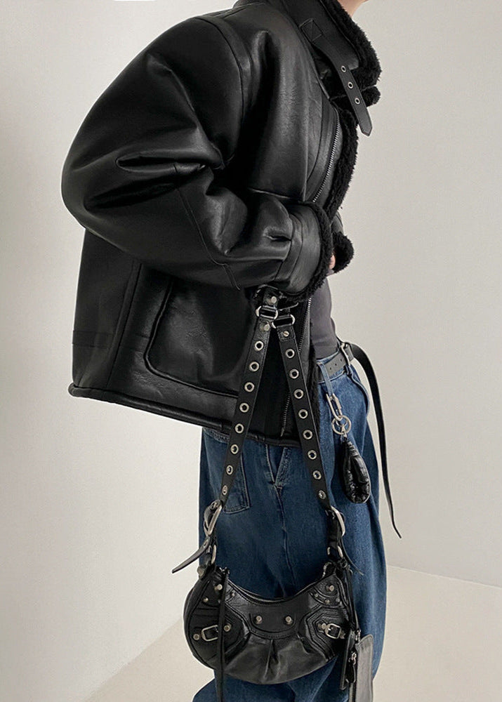 Drune | Kunstleder Fliegerjacke
