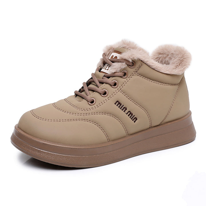 Damen Wärmende High-Top Sneakers mit kuscheligem Innenfutter und rutschfester Sohle Drune