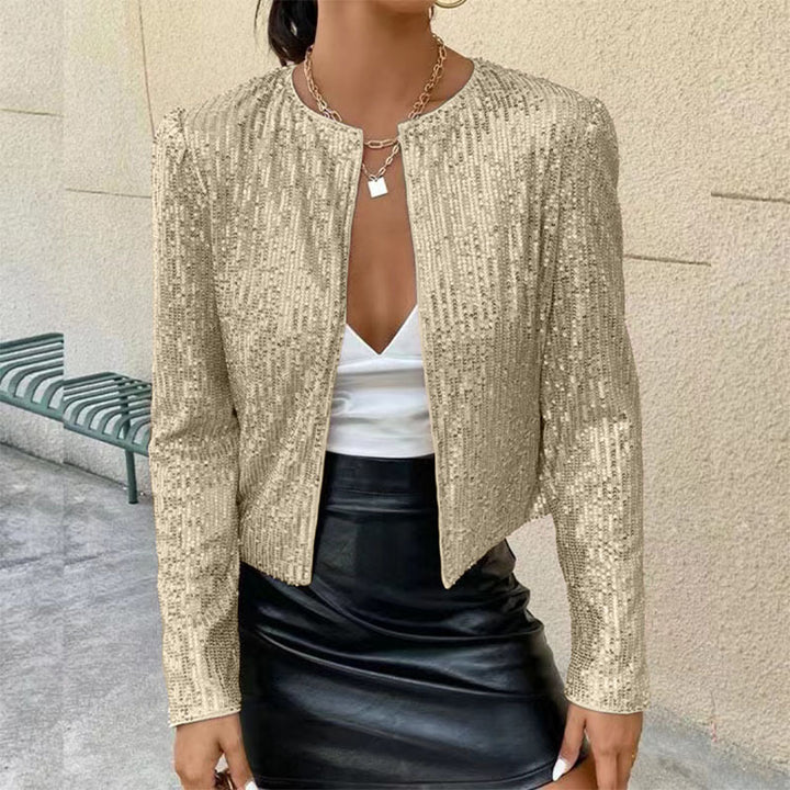 Damen Glitzernde Strickjacke Drune