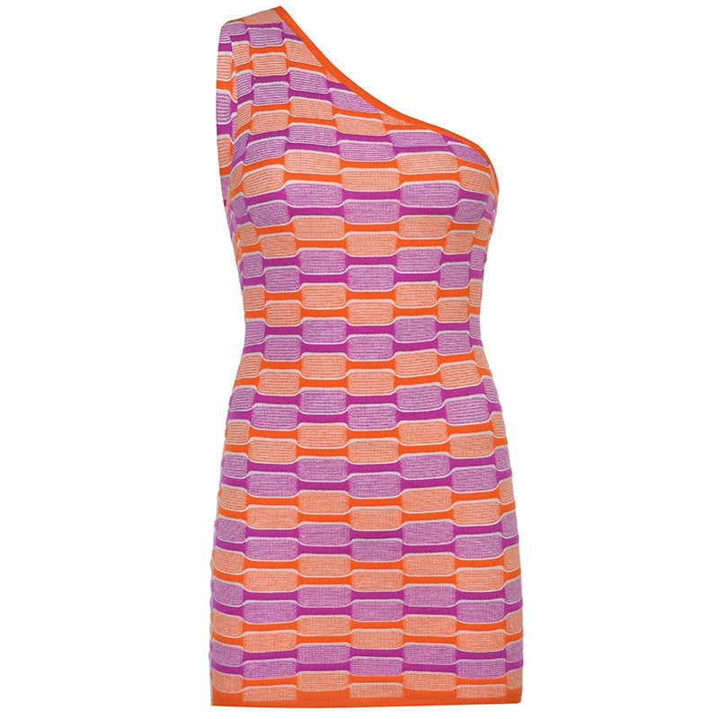 Damen asymmetrisches Top mit kreativem Muster Drune