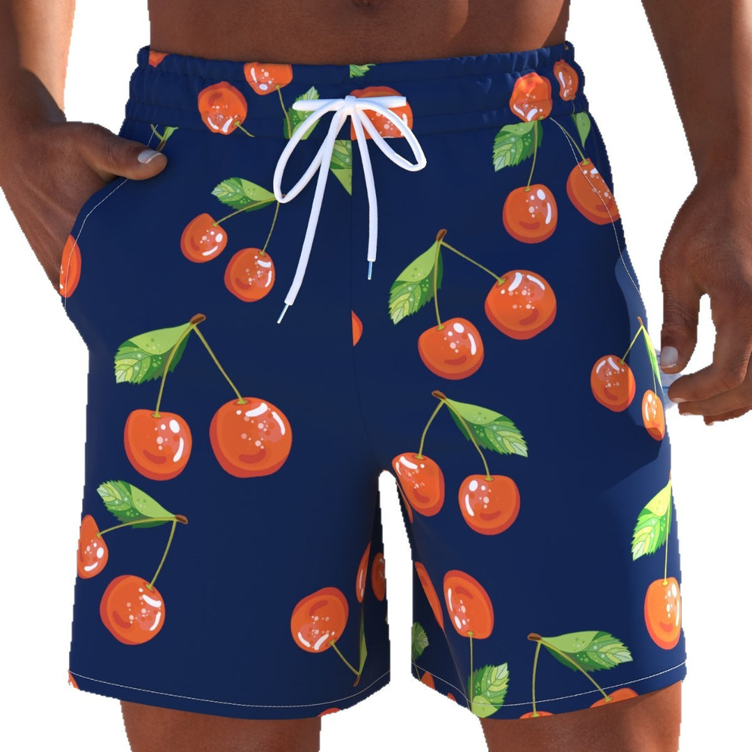 Herren Schwimmmode mit frischem Kirschdesign und bequemer Passform Drune