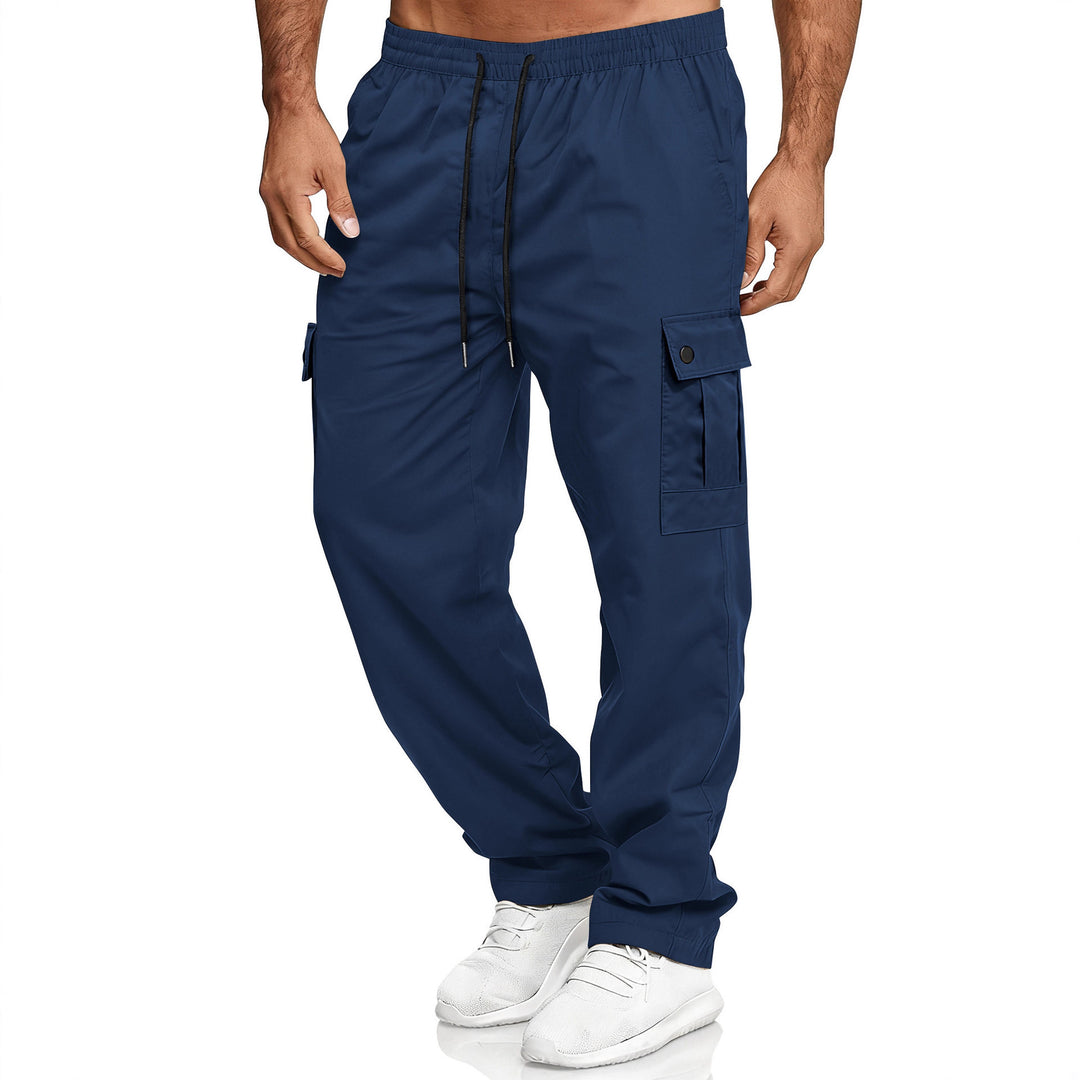 Herren nan Cargo-Jogginghose mit elastischem Tunnelzugbund, großen Klapptaschen und relaxed Fit Drune