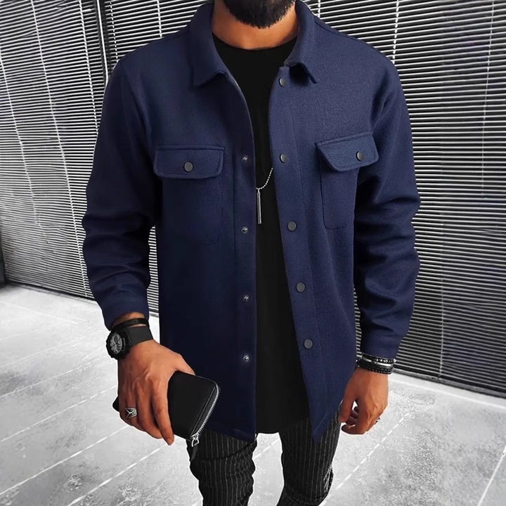 Herren Hemdjacke aus hochwertigem Wollmix Drune