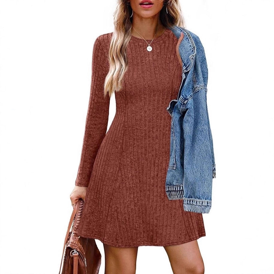 Damen lässiges Strickkleid Drune