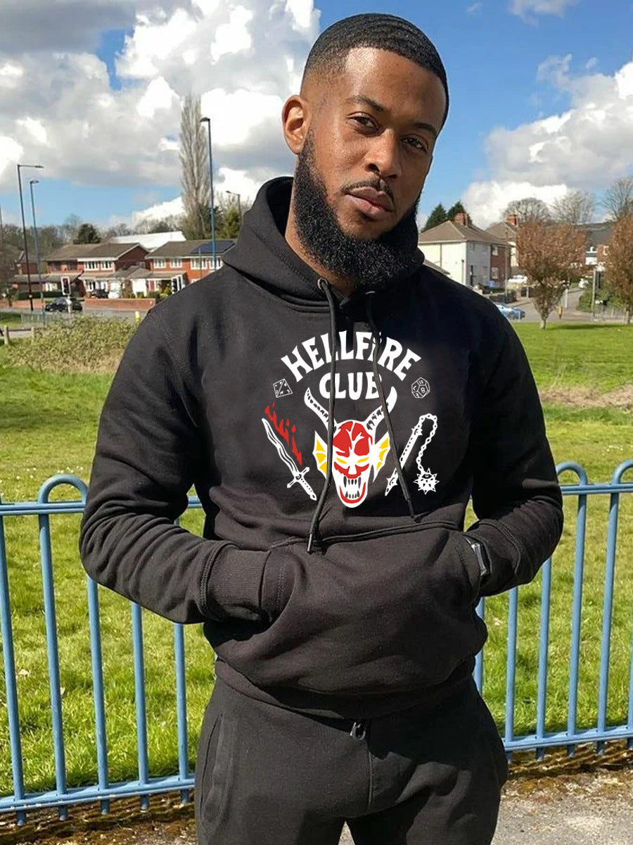 Herren Kapuzenpullover mit auffälligem Motiv und einzigartigem Druck Drune