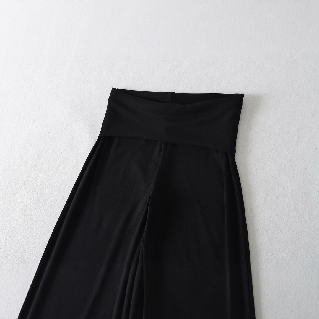 Damen weite Yoga-Hosen mit hohem Bund Drune