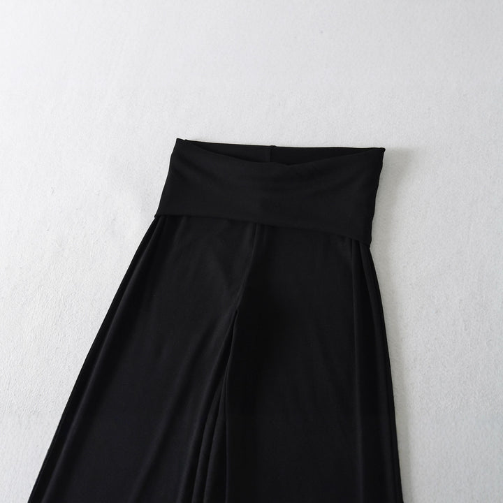 Damen weite Yoga-Hosen mit hohem Bund Drune
