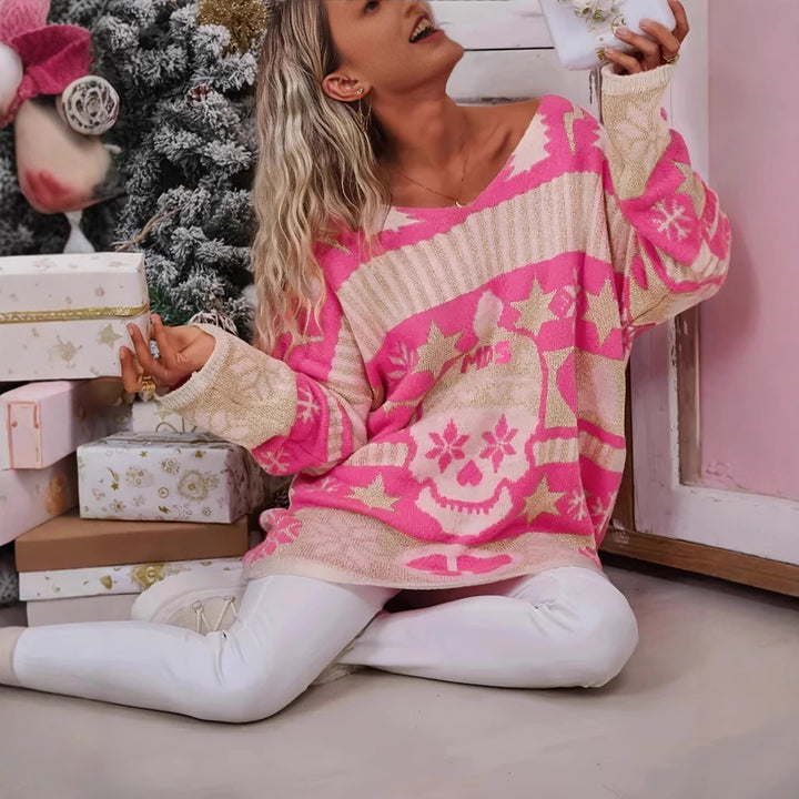 Damen Kuscheliger Oversized-Pullover Drune