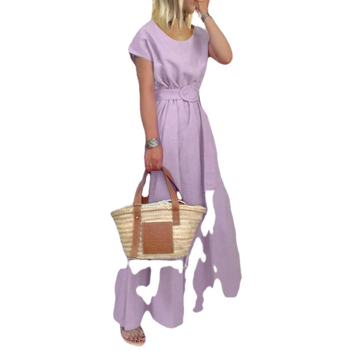 Drune | Gürtel-Swing-Maxi-Kleid mit Plus-Size-Option