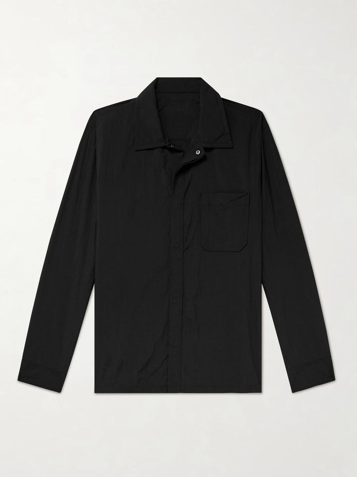 Herren vielseitige Hemdbluse mit aufgesetzter Brusttasche und schickem Kragen Drune