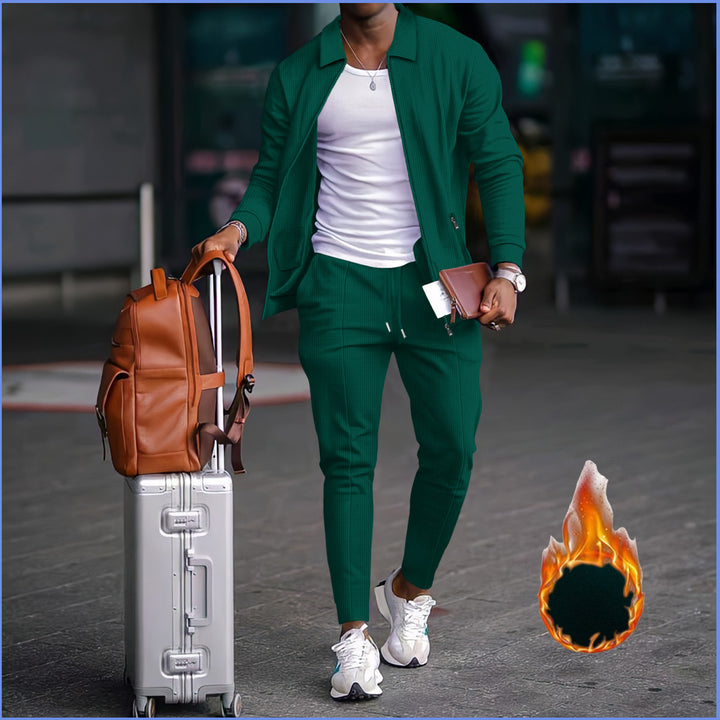 Herren modische Reisedaunenjacke mit funktionalen Taschen und elastischem Bund Drune