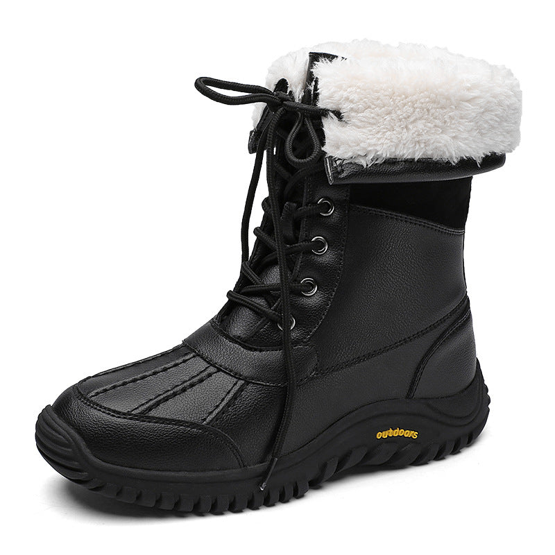 Damen Winterstiefel mit isolierter Fütterung und rutschfester Gummisohle Drune
