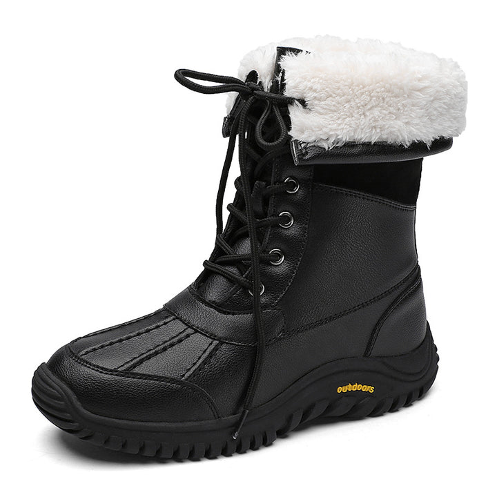 Damen Winterstiefel mit isolierter Fütterung und rutschfester Gummisohle Drune