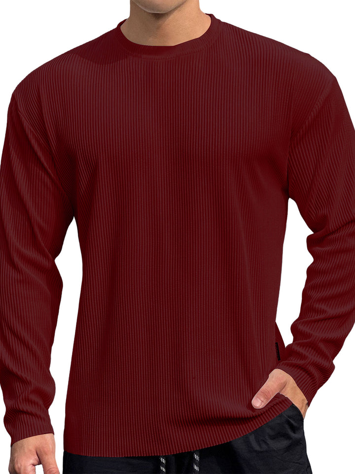 Herren Feinstrickpullover mit strukturiertem Rippenmuster Drune