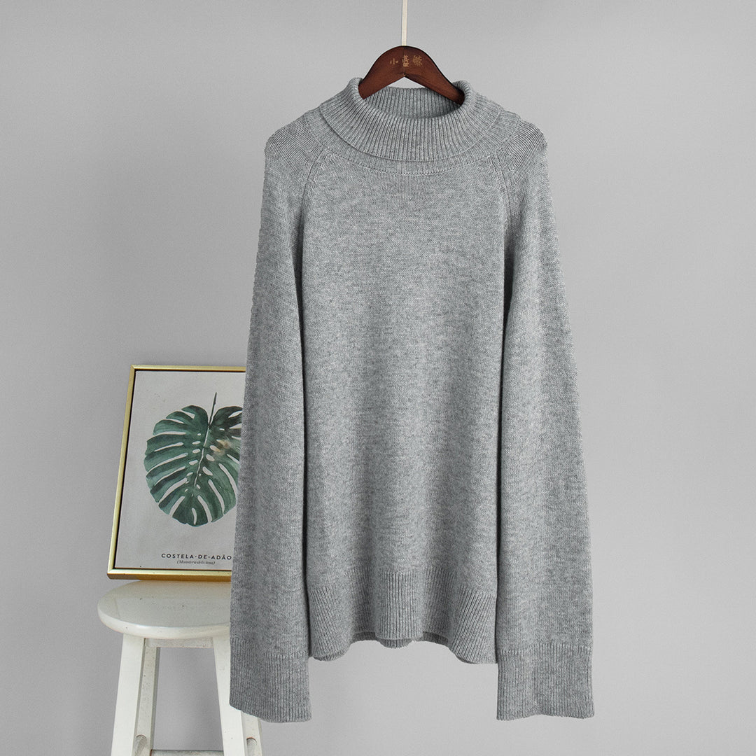 Damen Kuscheliger Rollkragenpullover aus feinem Strickmaterial Drune