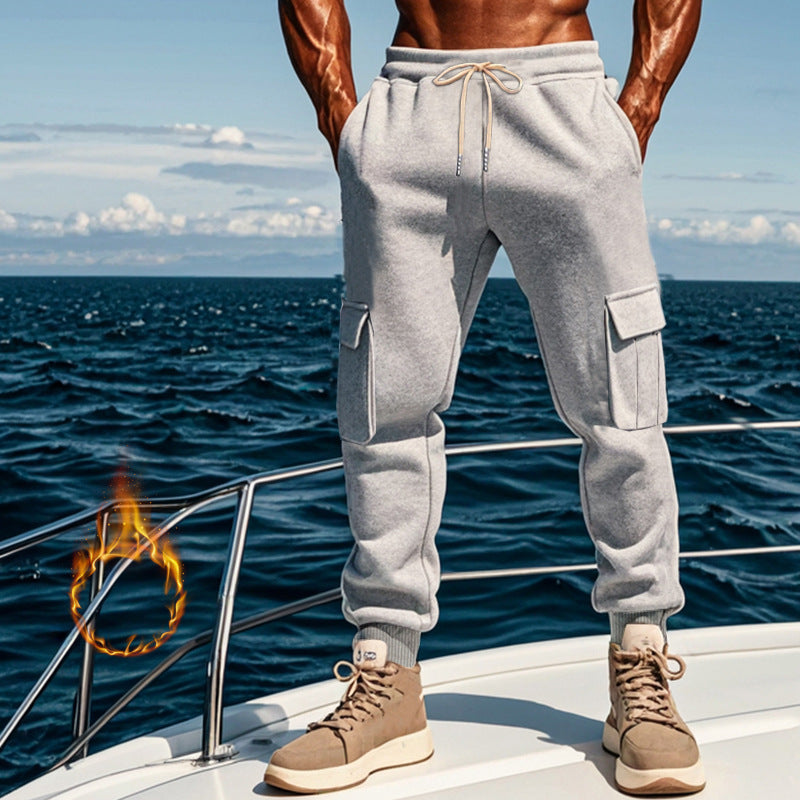 Herren Sportliche Cargo-Jogginghose mit elastischem Bund und praktischen Taschen Drune