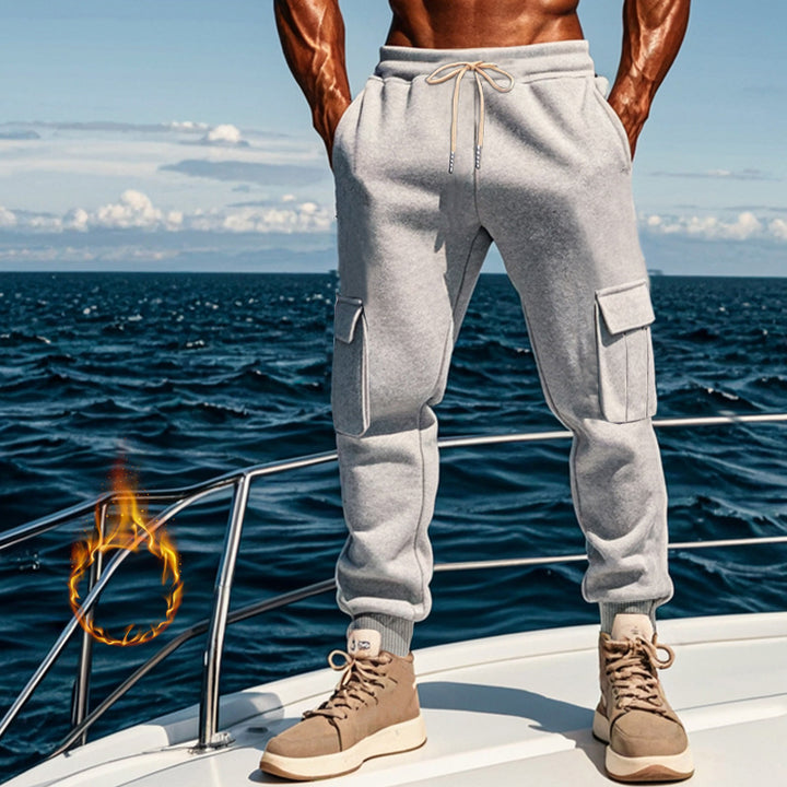 Herren Sportliche Cargo-Jogginghose mit elastischem Bund und praktischen Taschen Drune