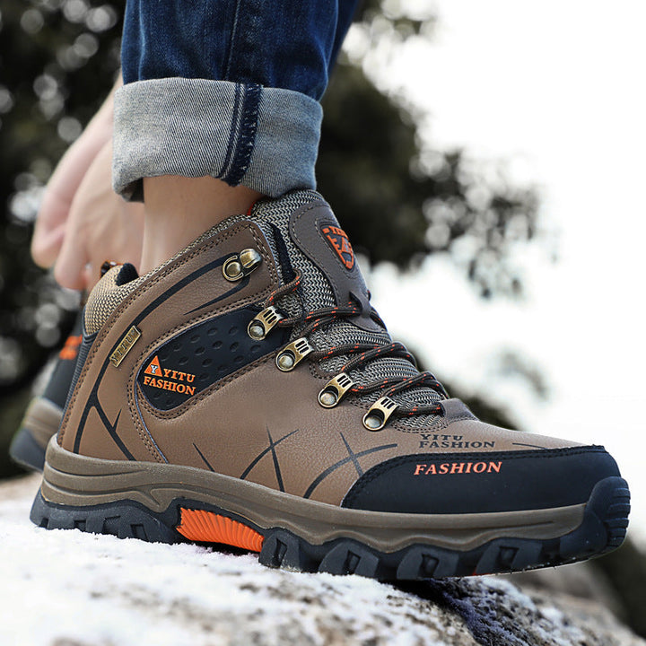 Herren Hochfunktionale Wanderschuhe mit verstärktem Knöchelschutz und rutschfester Sohle Drune