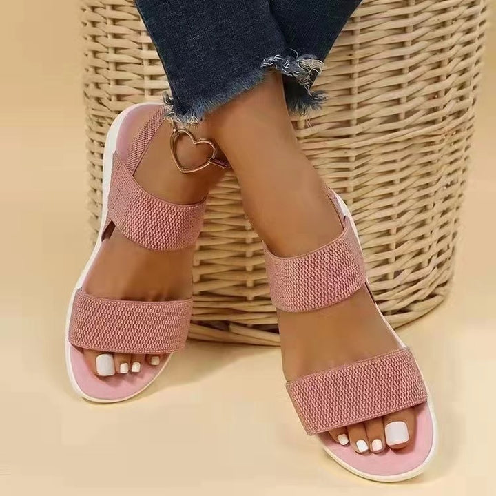 Damen Komfort-Sandalen mit verstellbaren Riemen und rutschfester Sohle Drune