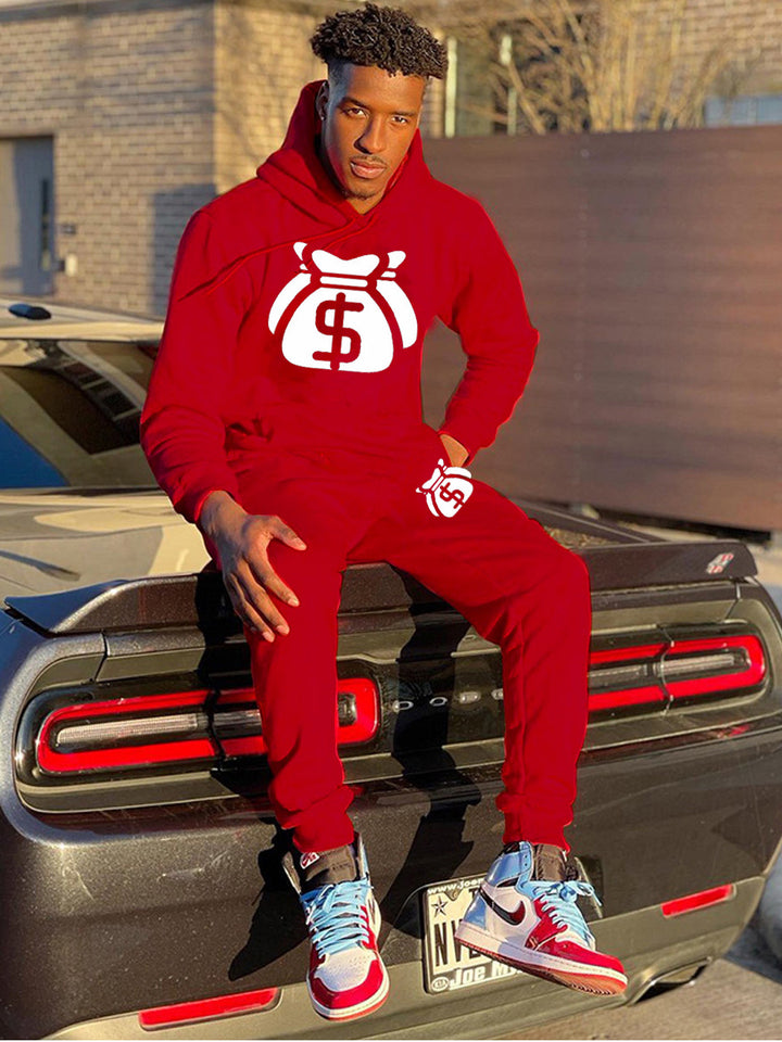Herren Sweatanzug mit modernem Logo-Druck Drune