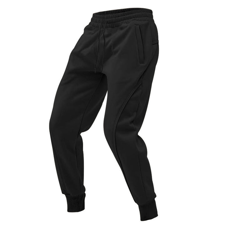 Herren Bequeme Trainingshose mit seitlichen Reißverschlusstaschen und elastischem Bund Drune