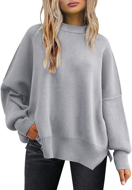 Damen lässiger Strickpullover Drune