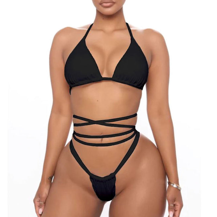 Damen Triangel-Bikini-Set mit raffinierten Schnürdetails Drune