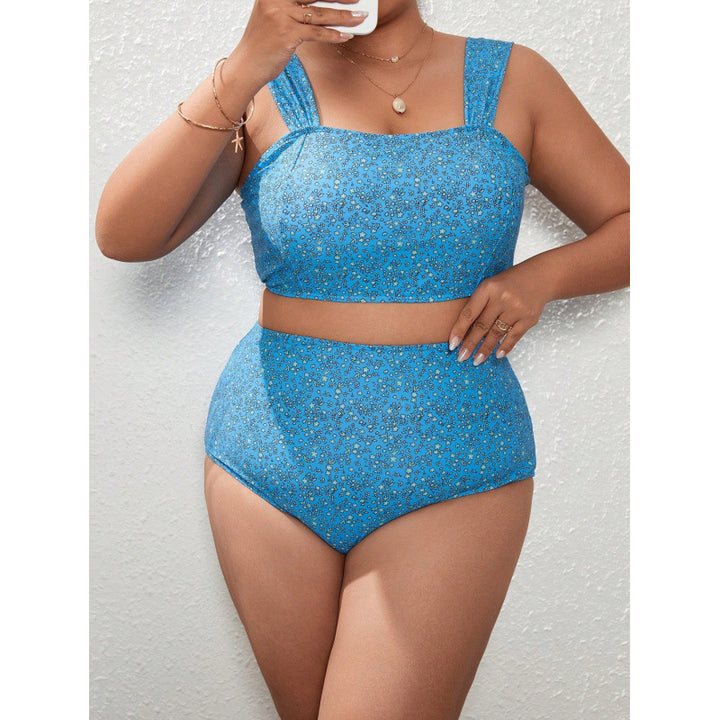 Damen Crop-Top Bikini mit hohem Bund Drune