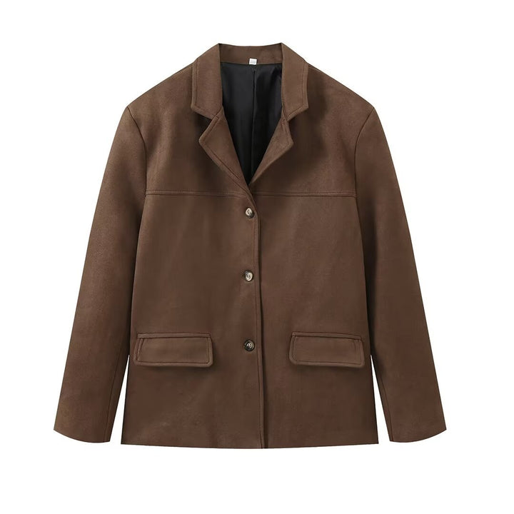 Damen Wildleder-Blazerjacke Drune