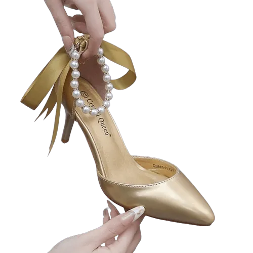 Drune | Elegante Schuhe mit Perlen und Schnalle