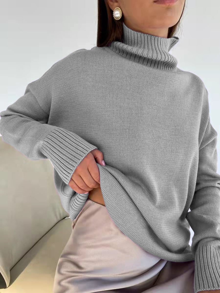 Damen modischer Rollkragenpullover Drune