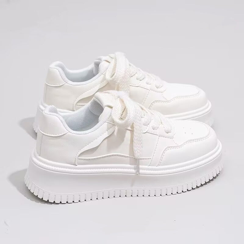Damen Sportliche Sneakers mit dicker Laufsohle und atmungsaktiver Fütterung Drune