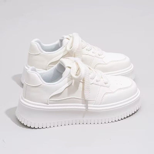 Damen Sportliche Sneakers mit dicker Laufsohle und atmungsaktiver Fütterung Drune