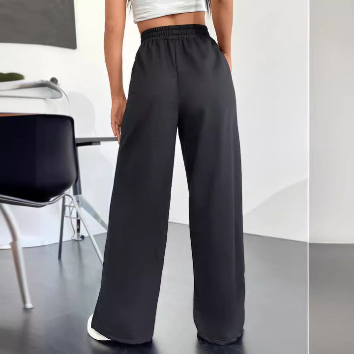 Damen weit geschnittene Freizeithose mit seitlichen Schlitzen Drune