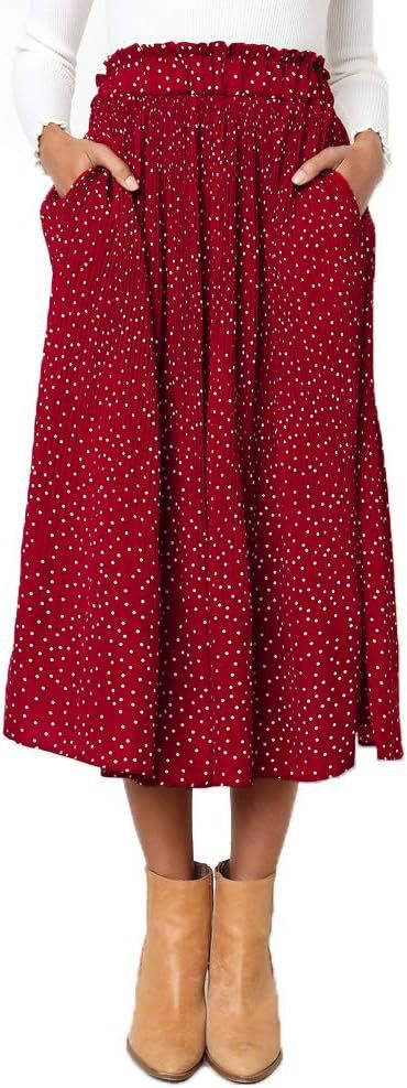 Damen Maxirock mit modischem Animal Print Drune