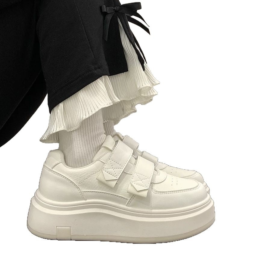 Damen Hochwertige Plateausneaker mit praktischem Klettverschluss und luxuriösem Komfort Drune
