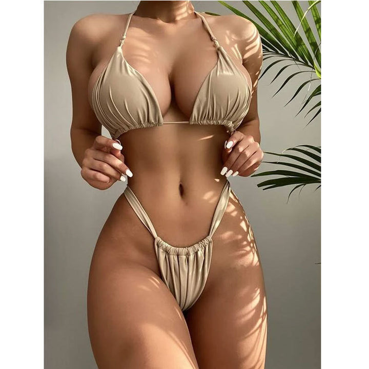 Damen Triangel-Bikini mit hohem Beinausschnitt Drune