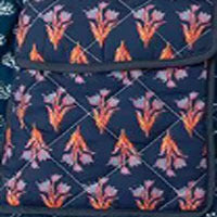 Damen gesteppte Patchworkjacke mit Taschen und buntem Design Drune
