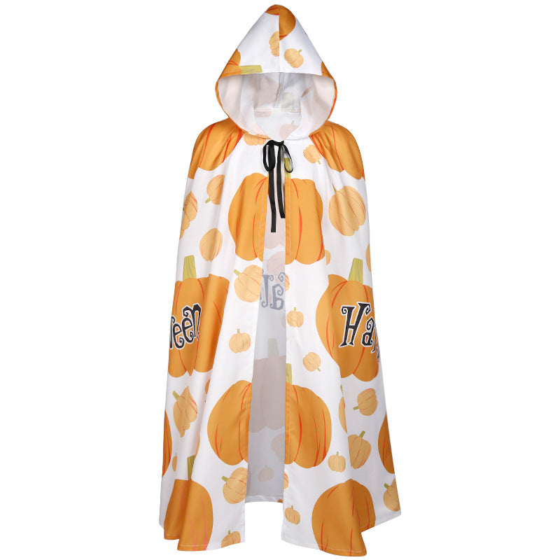 Unisex nan mehrschichtiger Kapuzenumhang mit weitem Fall und Satinbandverschluss Drune