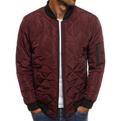 Herren Steppjacke mit hohem Kragen und praktischen Reißverschlusstaschen Drune