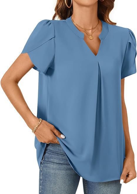 Damen Bluse mit eleganten Rüscheärmeln Drune
