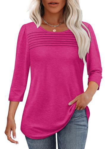 Damen Langarmshirt mit Plissee-Details Drune