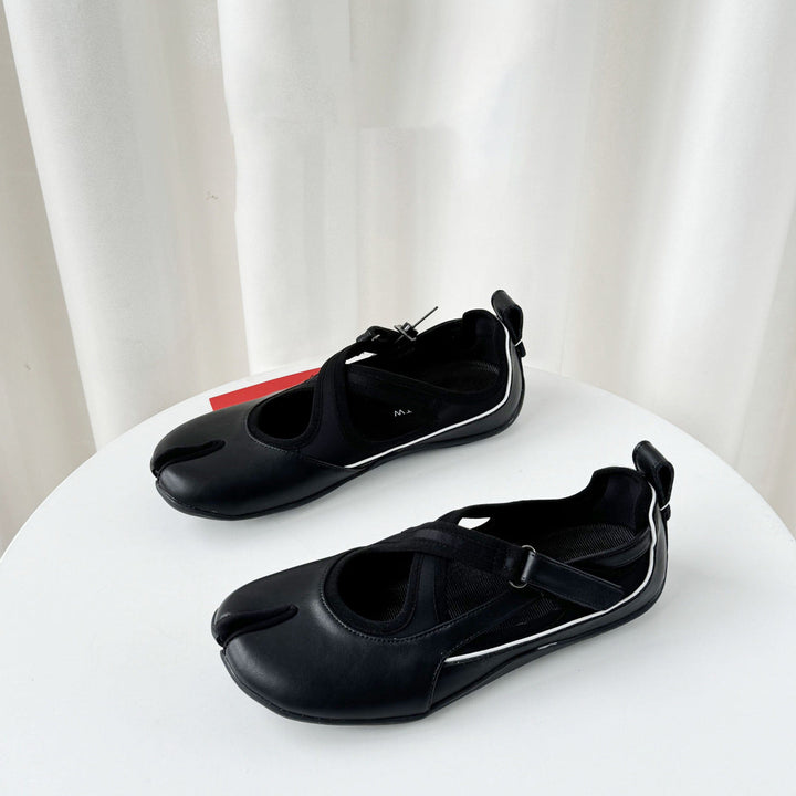 Damen Sportliche Ballerinas mit flexiblem Riemchen und atmungsaktivem Obermaterial Drune