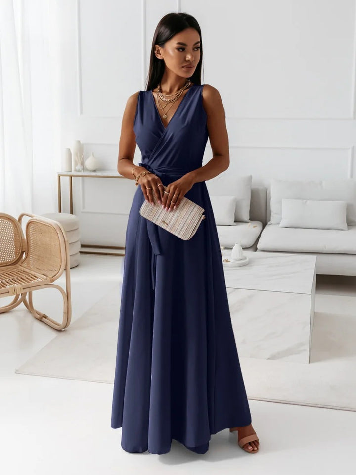 Damen Elegantes A-Linie Abendkleid Drune