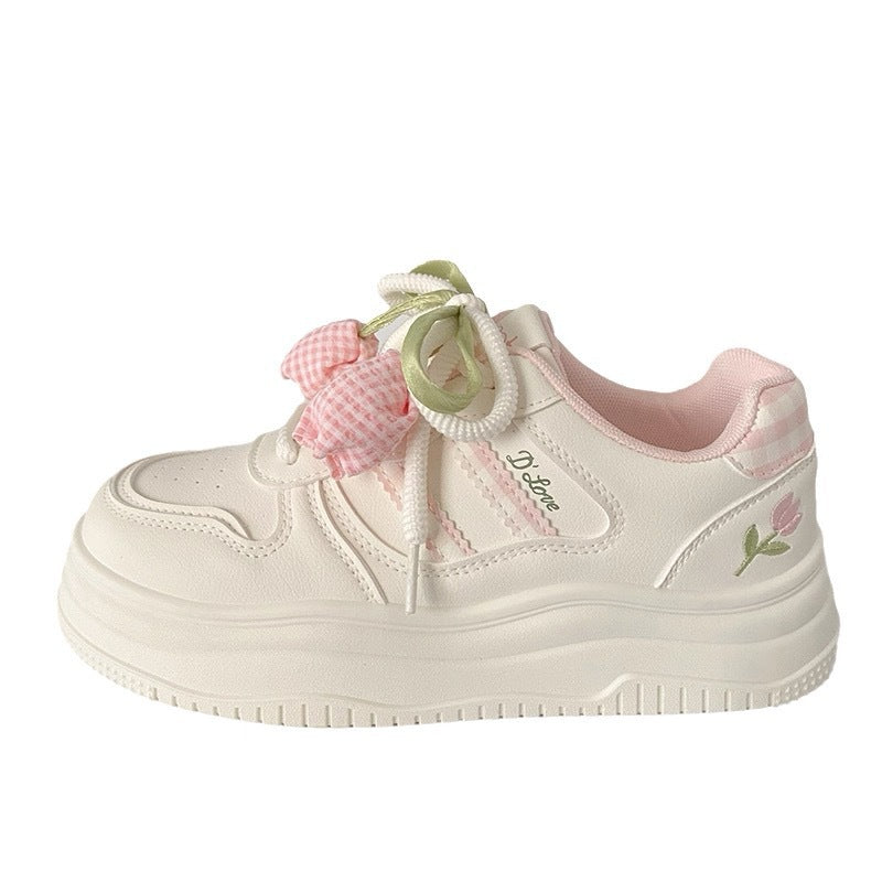 Damen Modische Sneakers mit verspielten Basketdetails und dämpfender Sohle Drune