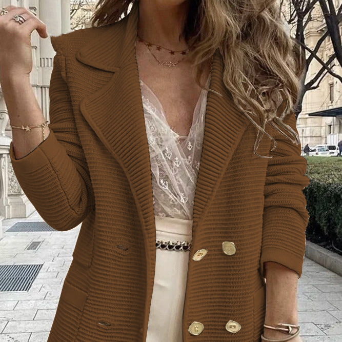 Drune | Damen Stilvolle Blazer mit klassischen Knopfdetails
