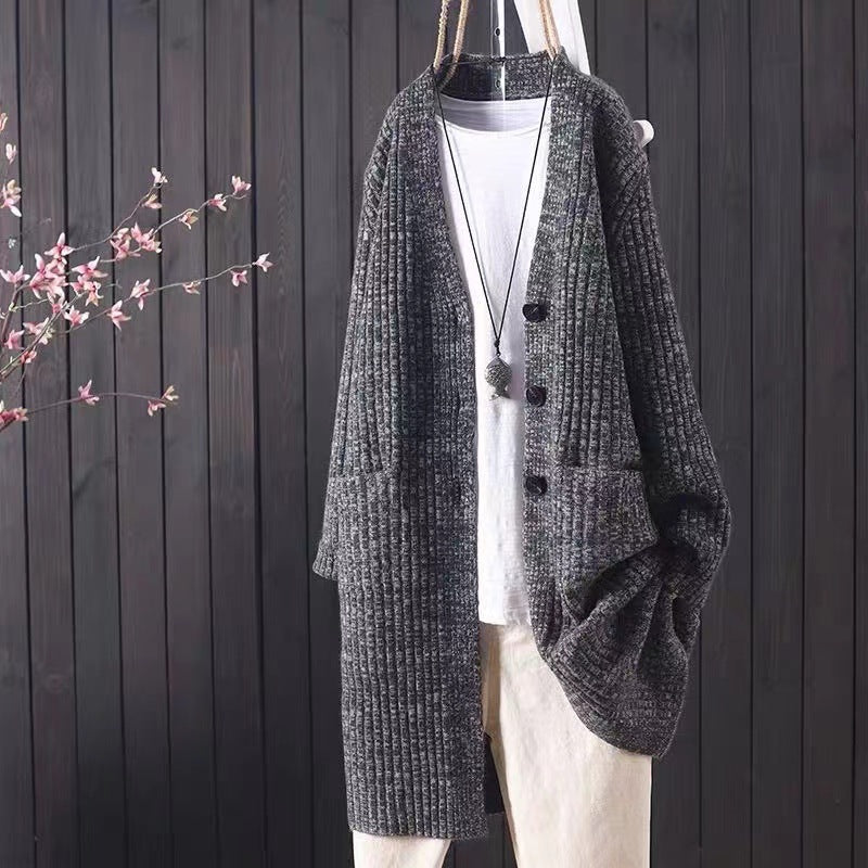 Damen kuschelige Strickjacke mit praktischen Taschen und modischem Schnitt Drune