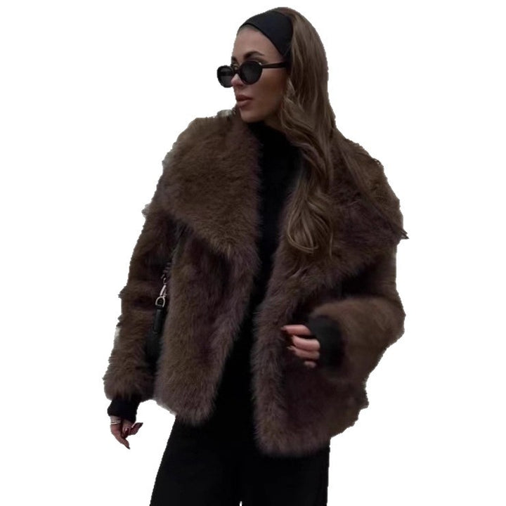 Damen Fuzzy Freizeitjacke Drune